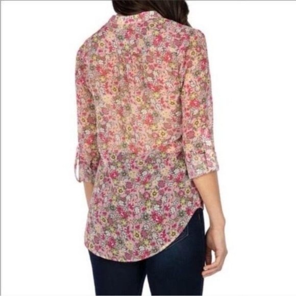 KUT from the Kloth Jasmine Floral Button Down Top XL - Picture 11 of 14